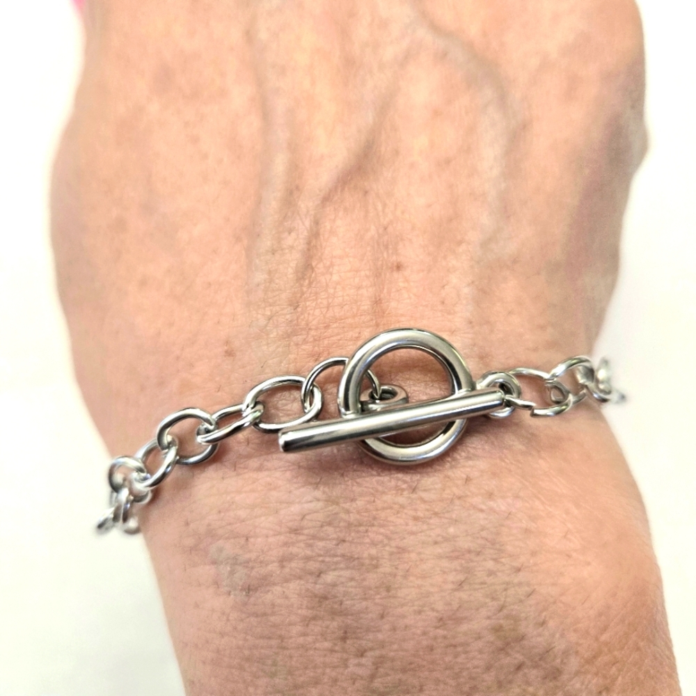 Bracelet Stainless Steel With Toggle Clasp